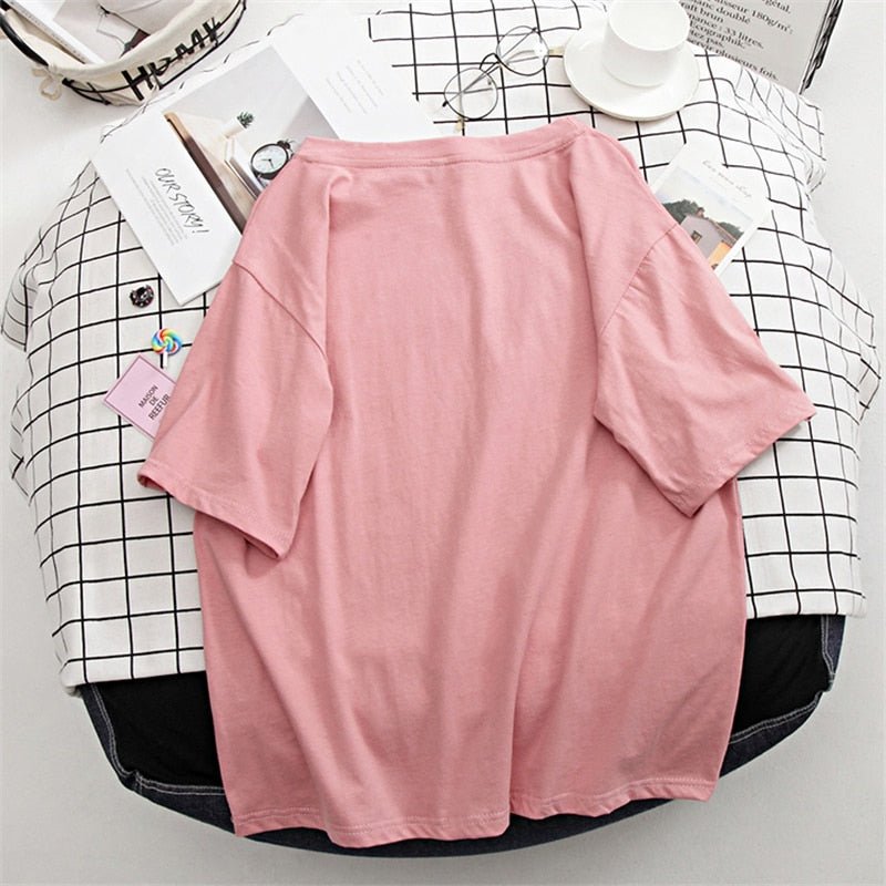 best Hirsionsan Basic Cotton T Shirt Women Summer New Oversized Solid Tees 7 Color Casual Loose Tshirt Korean O Neck Female Tops 0 shop online at M2K Trends for