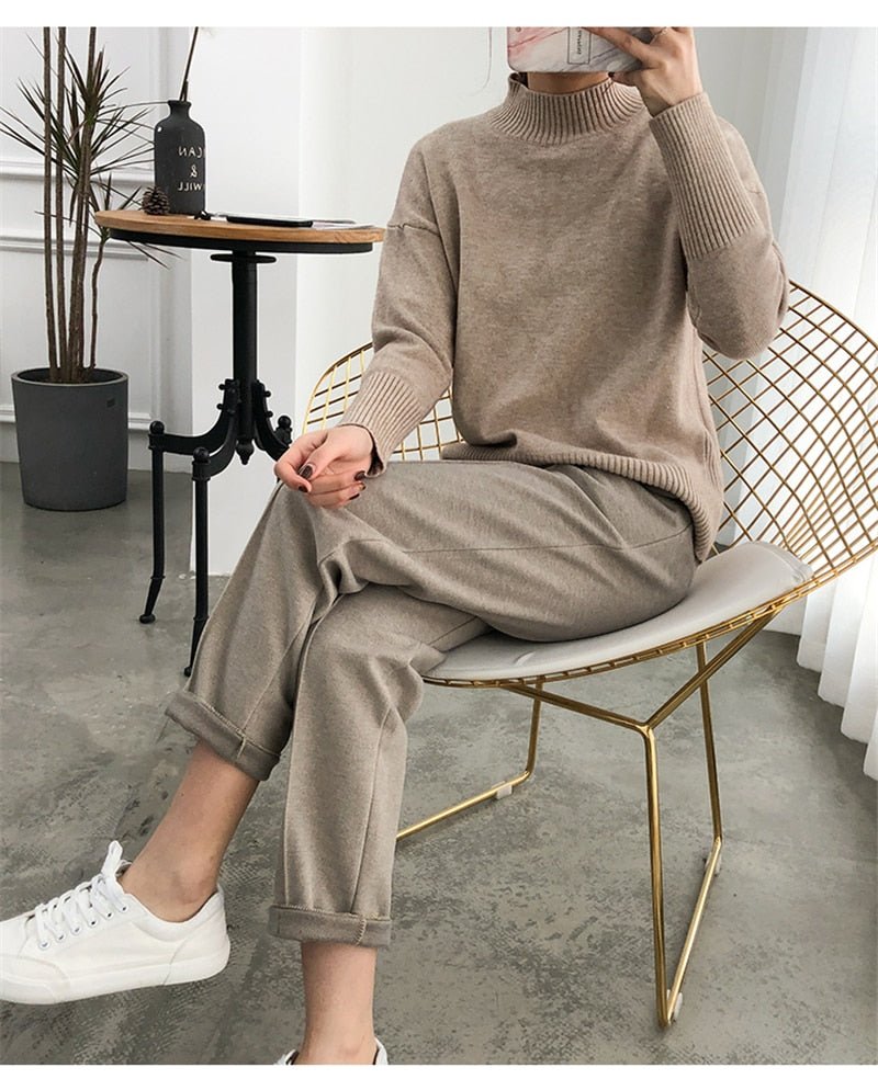 best HLBCBG Winter Thicken Women Pencil Pants Plus Size Wool Pants Female Autumn High Waist Loose Trousers Capris Good Fabric 0 shop online at M2K Trends for