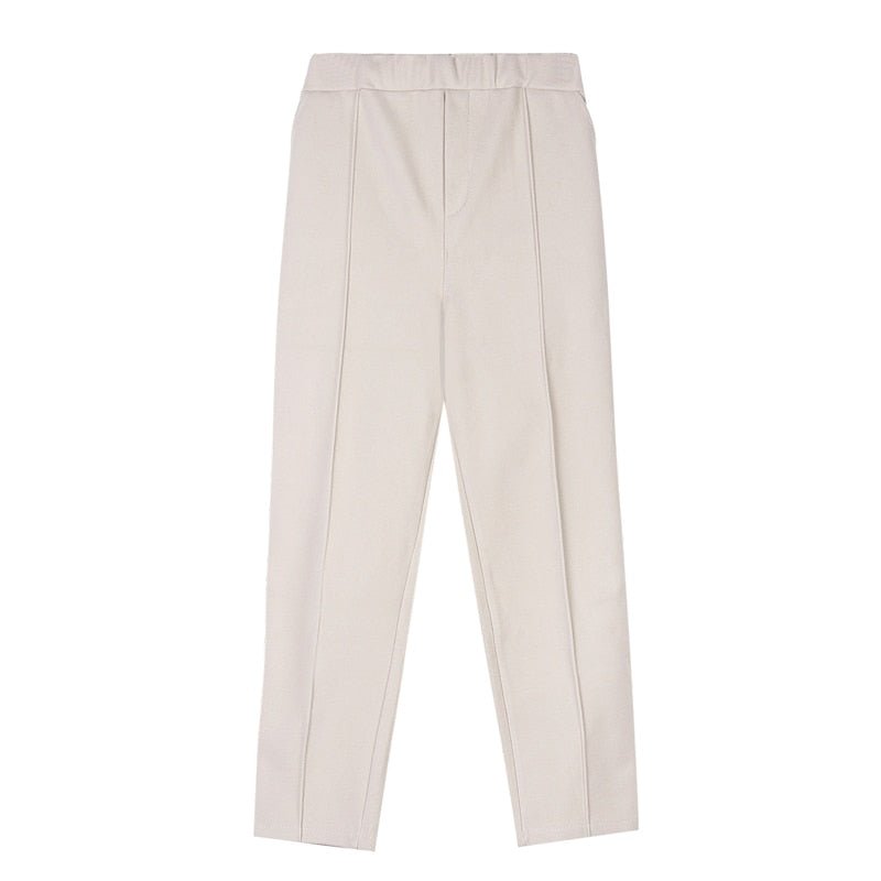 best HLBCBG Winter Thicken Women Pencil Pants Plus Size Wool Pants Female Autumn High Waist Loose Trousers Capris Good Fabric 0 shop online at M2K Trends for