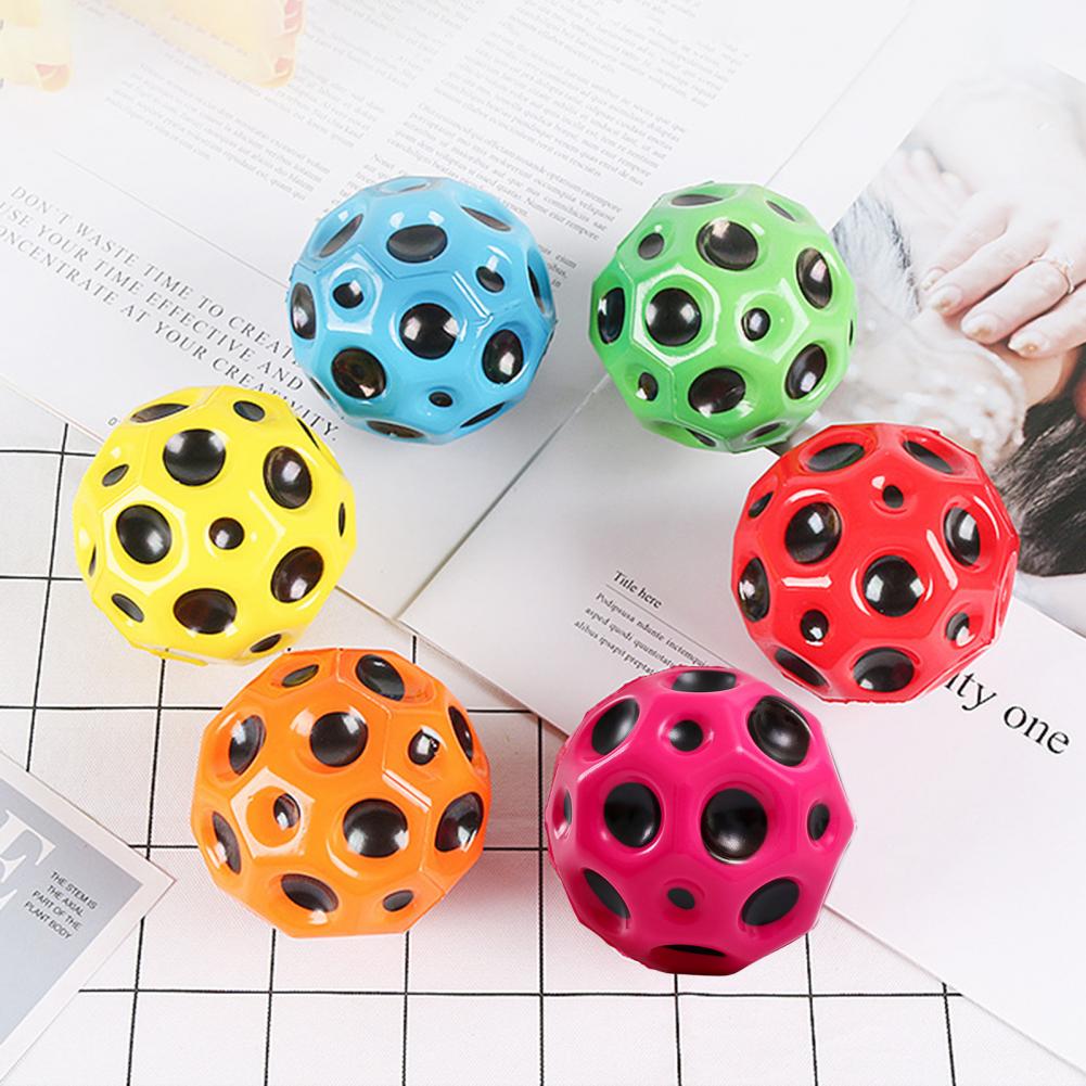 best Hole Ball Soft Bouncy Ball Anti-fall Moon Shape Porous Bouncy Ball Kids Indoor Outdoor Toy Ergonomic Design 0 shop online at M2K Trends for