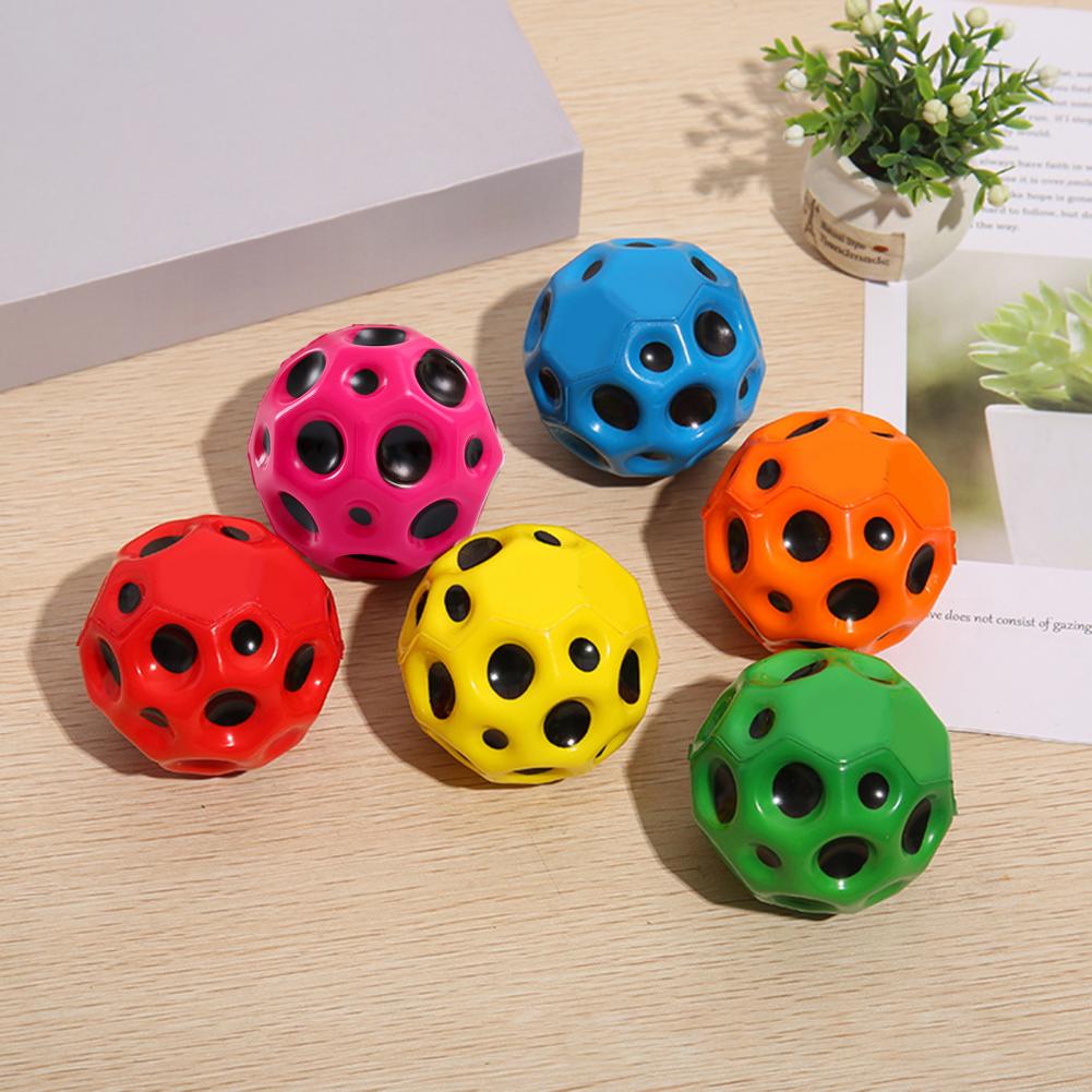 best Hole Ball Soft Bouncy Ball Anti-fall Moon Shape Porous Bouncy Ball Kids Indoor Outdoor Toy Ergonomic Design 0 shop online at M2K Trends for