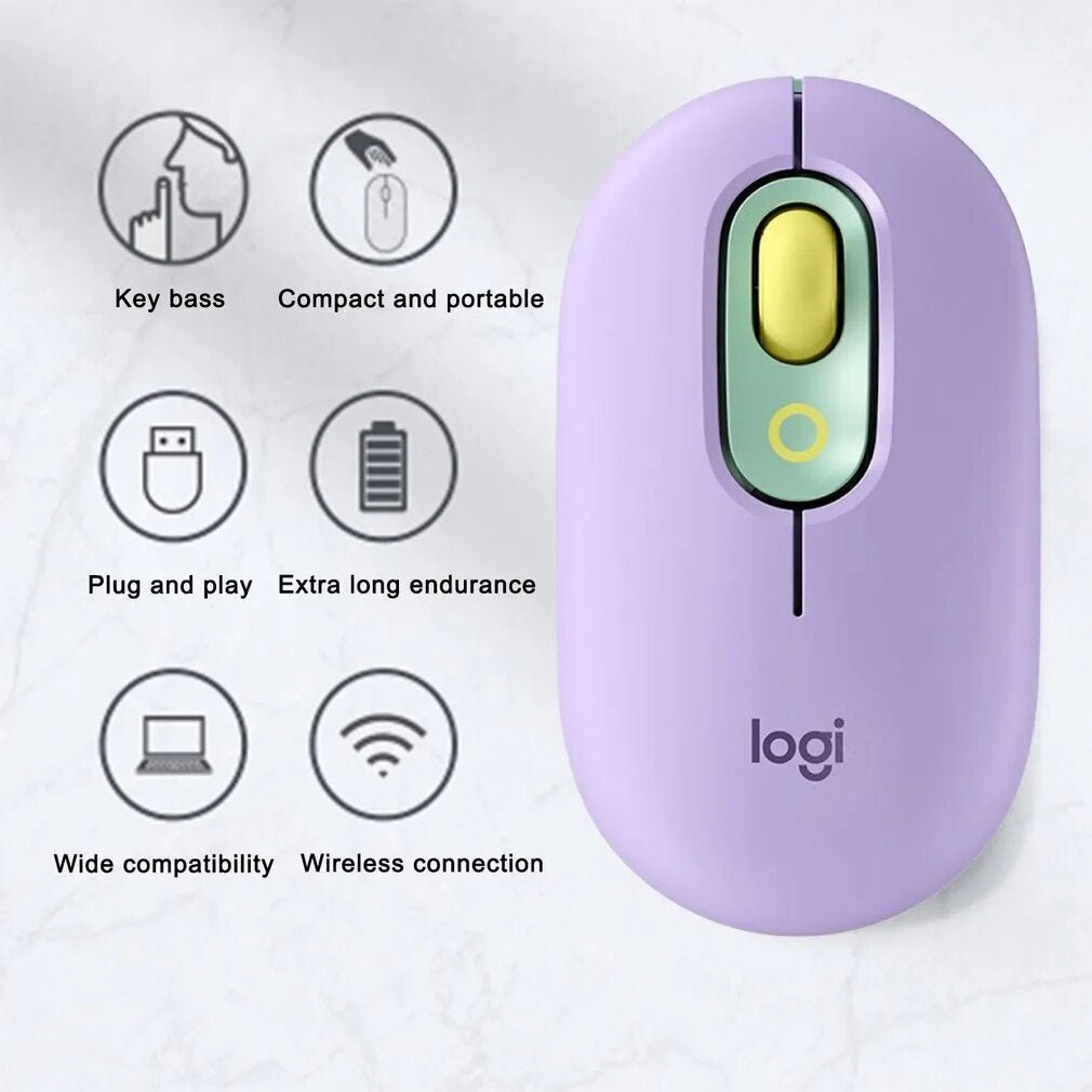 best Hot 1000DPI Wireless Mouse USB Rechargeable Bluetooth-compatible RGB Mouse Silent Mouse With Backlight Purple/pink/yellow shop online at M2K Trends for