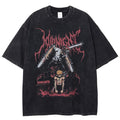 best Hot Anime Graphic T-shirt Chainsaw Man Vintage Washed Tshirt Men Oversized Hip Hop Streetwear Summer Harajuku Tops Cotton Tees 0 shop online at M2K Trends for