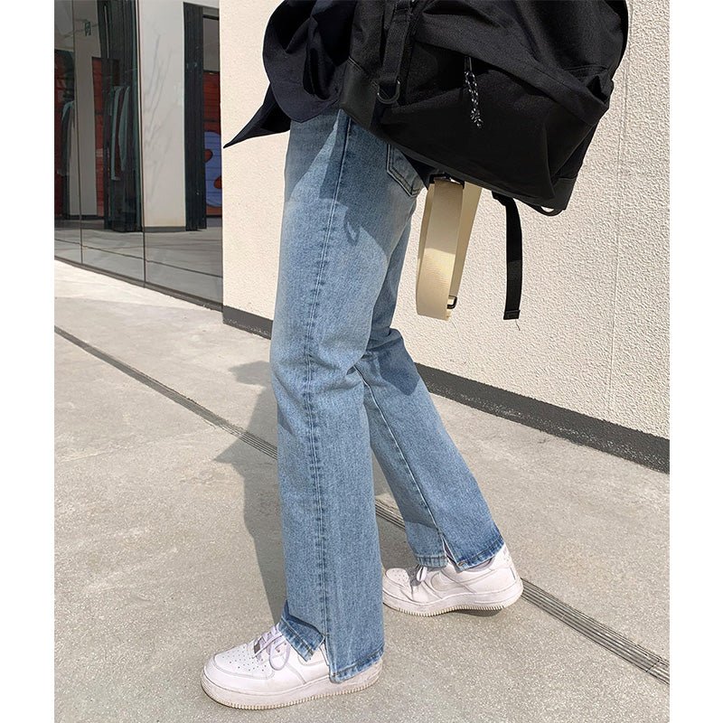 best Jeans Boys Summer New Straight Loose Pants Korean Style Trend Blue Casual Trousers 0 shop online at M2K Trends for