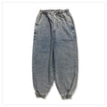 best Jeans Men And Women Elastic Waist Loose Large Size Wide Leg Pants 0 shop online at M2K Trends for