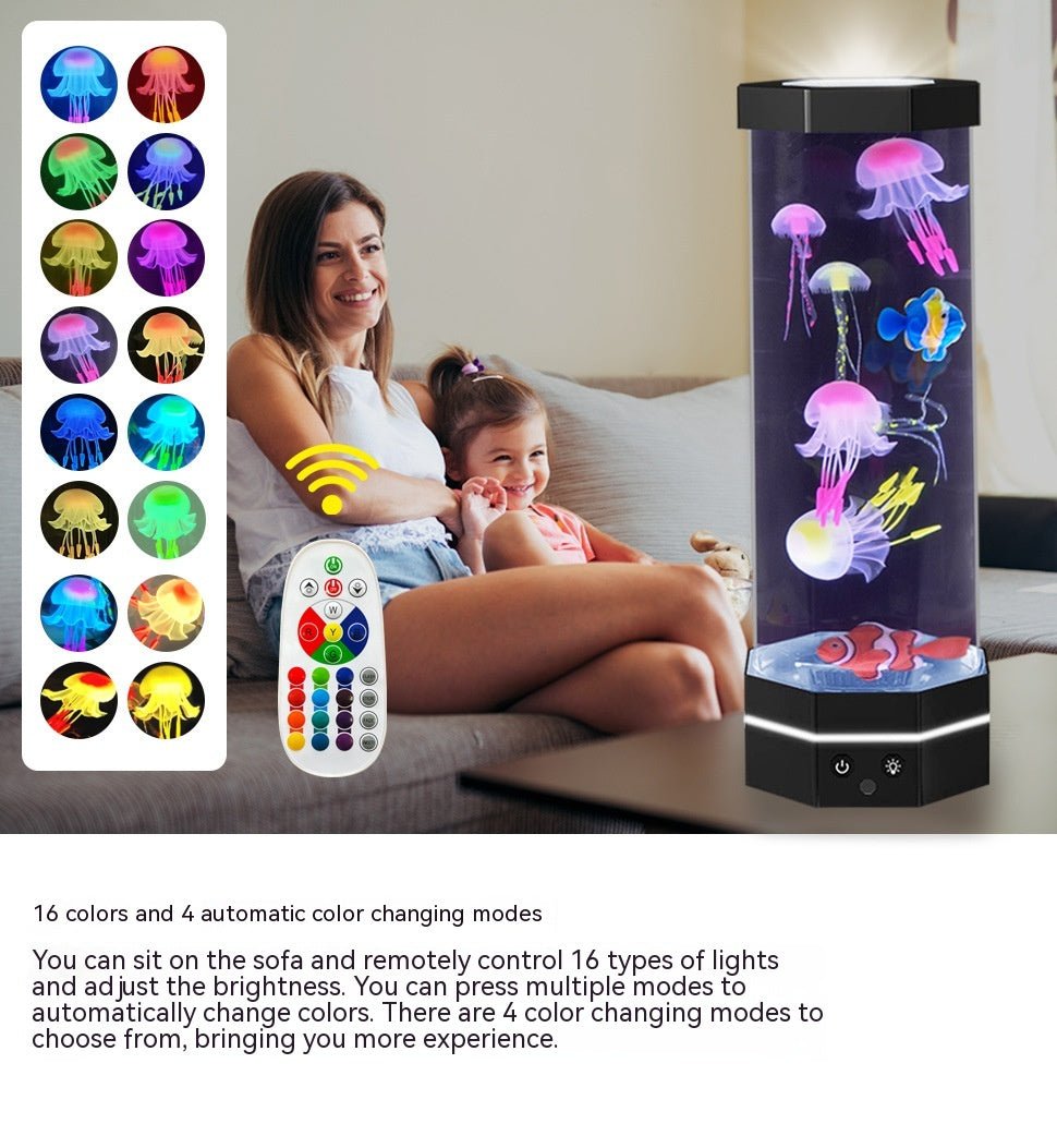 best Jellyfish Lava Lamp 17 Colors Changing 15inch Jellyfish Lamp With Remote Control USB Plug-in Bubble Fish Lamp Kids Night Light Creative Projector Lamp Home Decor 0 shop online at M2K Trends for