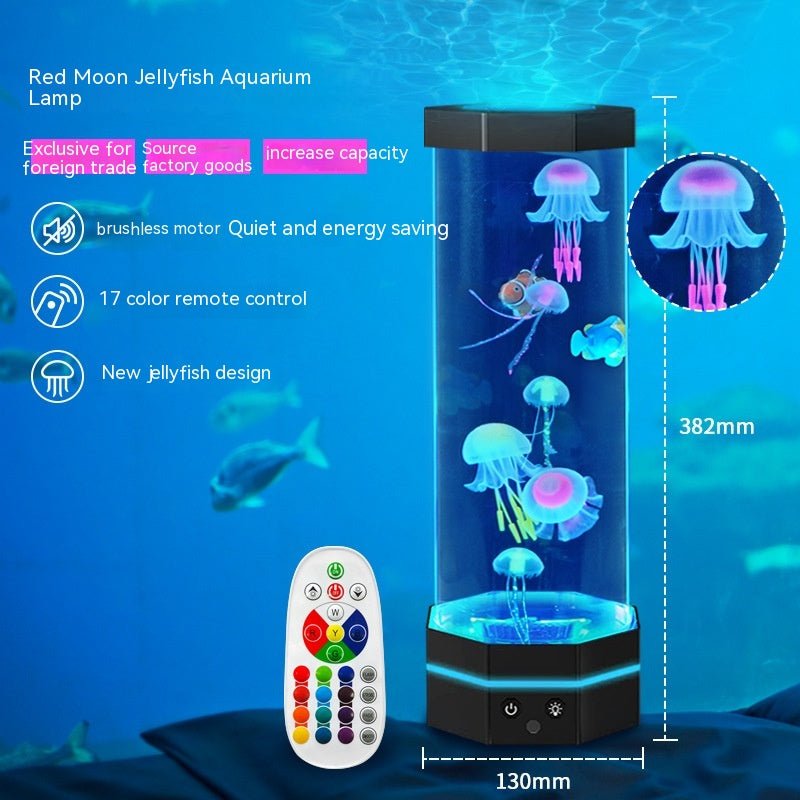 best Jellyfish Lava Lamp 17 Colors Changing 15inch Jellyfish Lamp With Remote Control USB Plug-in Bubble Fish Lamp Kids Night Light Creative Projector Lamp Home Decor 0 shop online at M2K Trends for