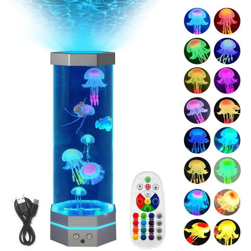best Jellyfish Lava Lamp 17 Colors Changing 15inch Jellyfish Lamp With Remote Control USB Plug-in Bubble Fish Lamp Kids Night Light Creative Projector Lamp Home Decor 0 shop online at M2K Trends for