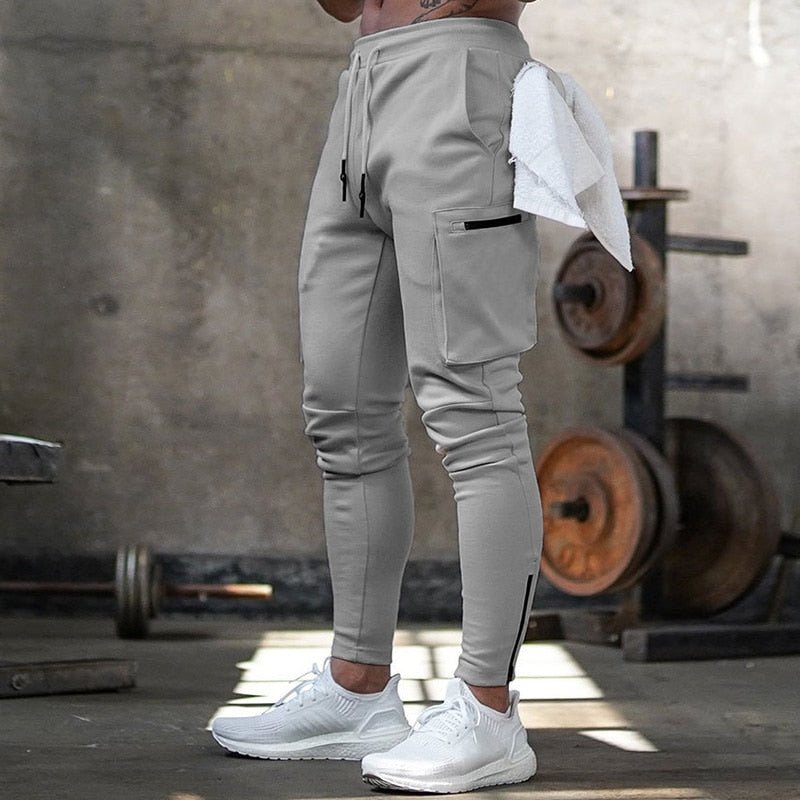 best Joggers Men 2020 Streetwear Trousers Multiple Zipper Pockets Muscle Mens Pants , Sweatpants Tracksuit 20CK19 0 shop online at M2K Trends for