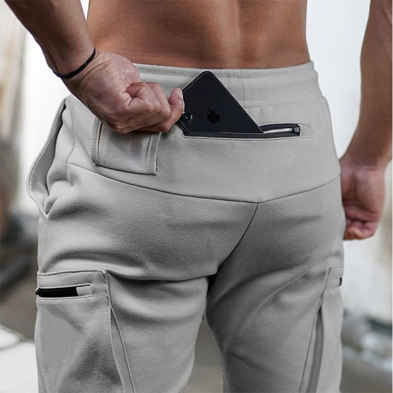 best Joggers Men 2020 Streetwear Trousers Multiple Zipper Pockets Muscle Mens Pants , Sweatpants Tracksuit 20CK19 0 shop online at M2K Trends for