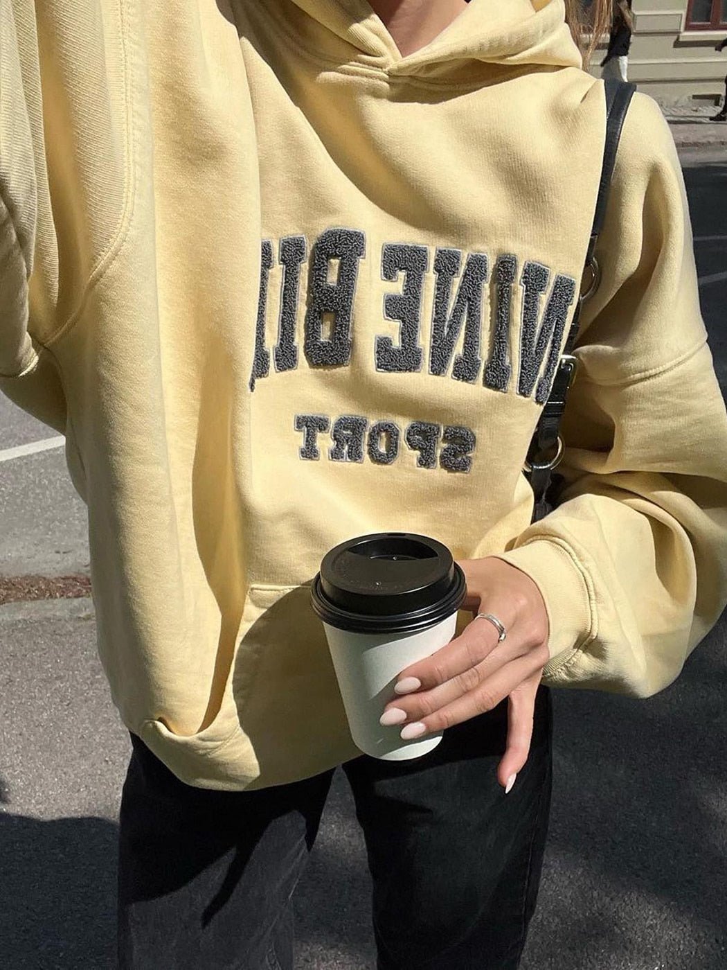 best Jyate Letter Sport Hoodies Women Cotton Casual Winter Autumn Hooded Sweatshirt 2023 Fashion Streetwear SweatshirtsTops Oversized 0 shop online at M2K Trends for