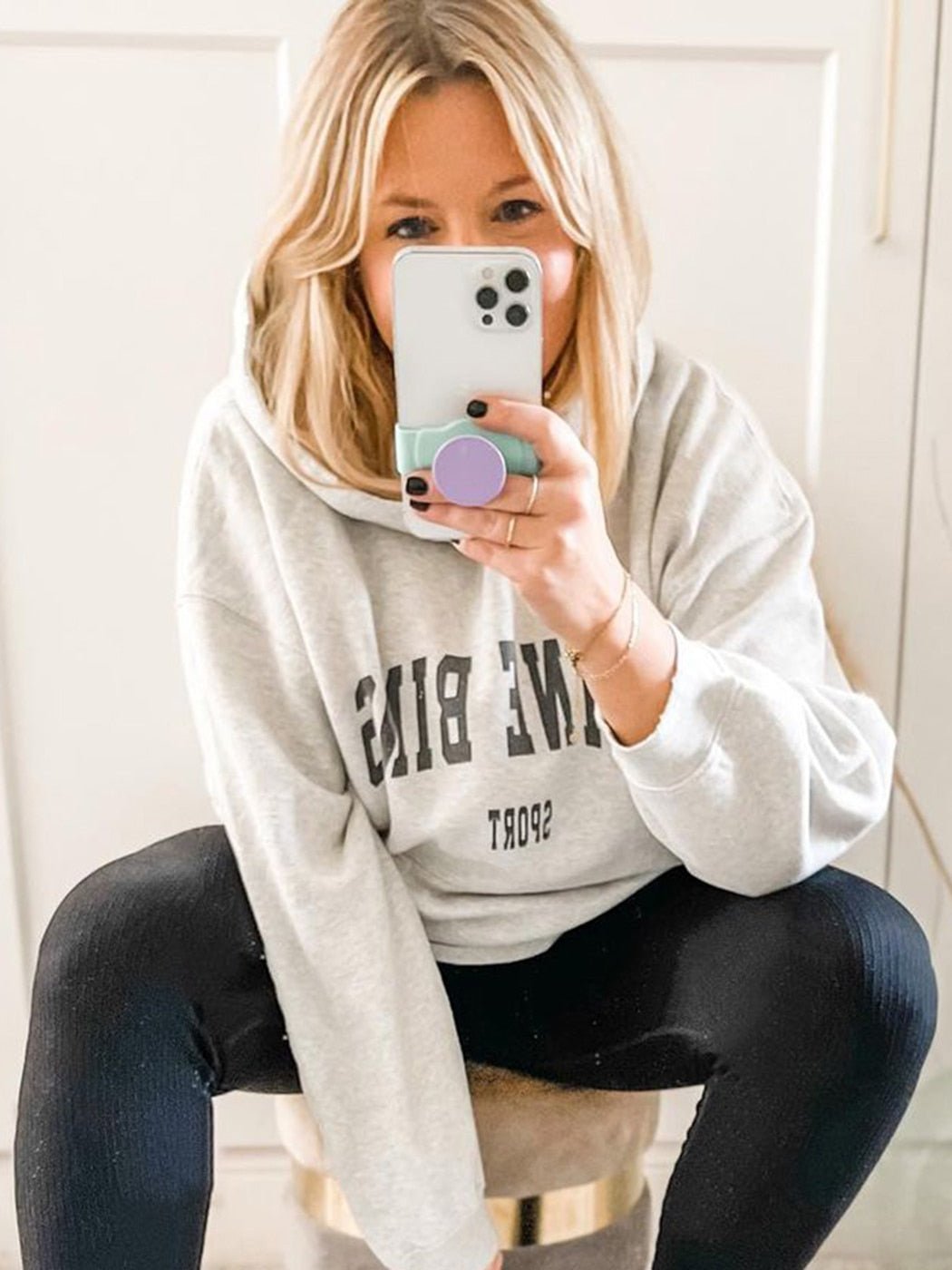 best Jyate Letter Sport Hoodies Women Cotton Casual Winter Autumn Hooded Sweatshirt 2023 Fashion Streetwear SweatshirtsTops Oversized 0 shop online at M2K Trends for