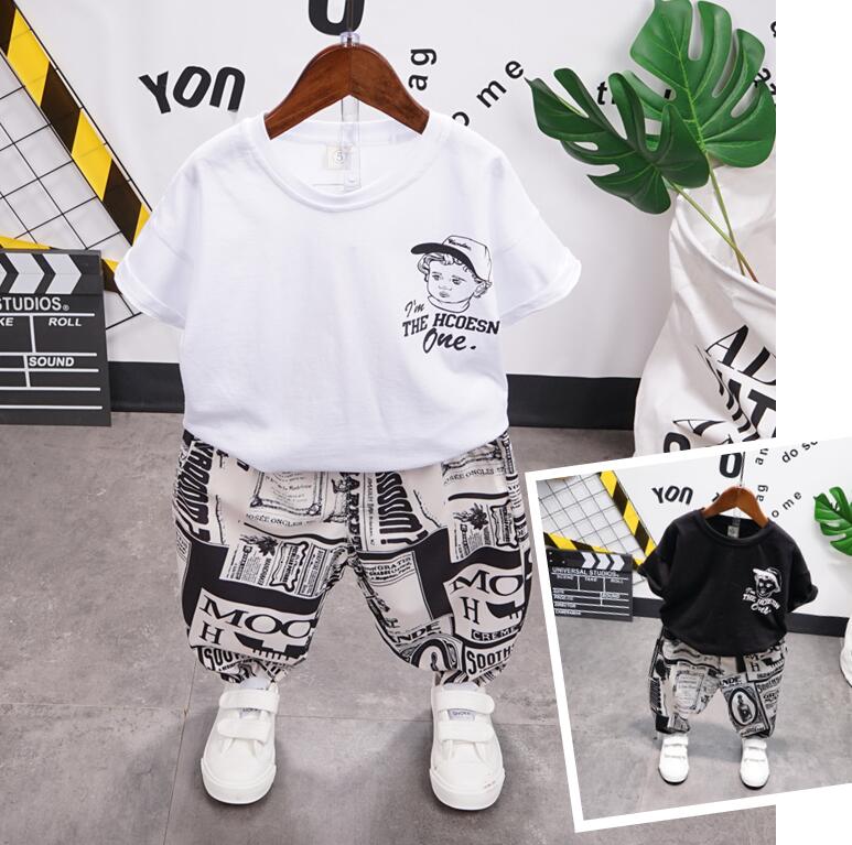 best Kids Clothes Toddler Boys Clothing Set Children Summer Cartoon Kids sketch Tops Shorts Infantil Baby Suit 2-7years 0 shop online at M2K Trends for