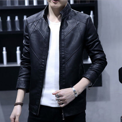 best Korean slim leather jacket 0 shop online at M2K Trends for