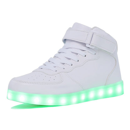 best KRIATIV Adult&Kids Boy and Girl's High Top LED Light Up Shoes Glowing Footwear shop online at M2K Trends for Children's Shoes