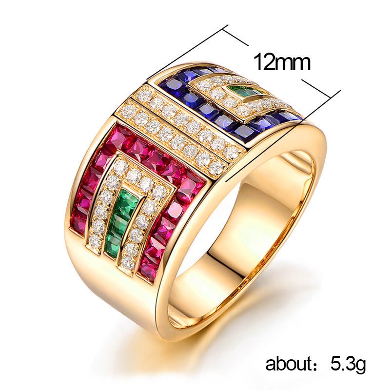 best Ladies Colorful Zircon Ring Luxury Cocktail Party Accessories shop online at M2K Trends for Rings
