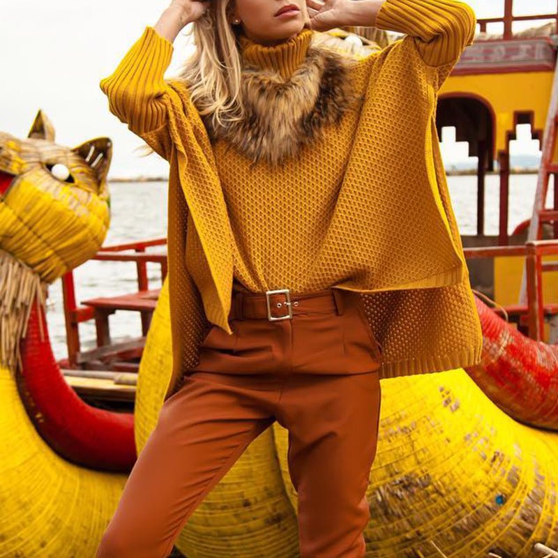 best Ladies Turtleneck Bat Sweater Sweater Knitwear 0 shop online at M2K Trends for