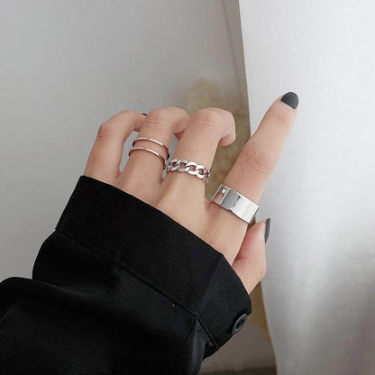 best 7pcs Fashion Jewelry Rings Set Hot Selling Metal Hollow Round Opening Women Finger Ring for Girl Lady Party Wedding Gifts Jewelry & Watches shop online at M2K Trends for Fashion Jewelry