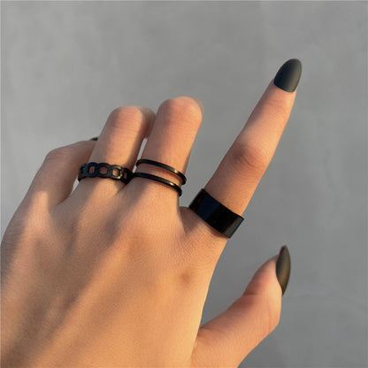 best 7pcs Fashion Jewelry Rings Set Hot Selling Metal Hollow Round Opening Women Finger Ring for Girl Lady Party Wedding Gifts Jewelry & Watches shop online at M2K Trends for Fashion Jewelry