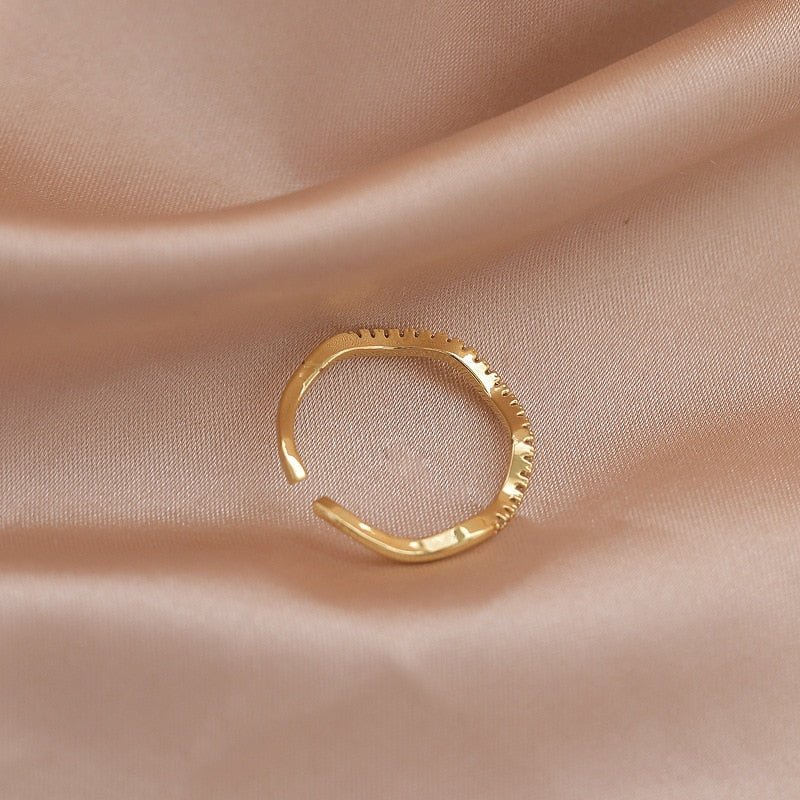 best LATS Luxury Gold Color Pearl Zircon Rings for Woman 2021 Vintage Sexy Open Ring Party Joint Ring Fashion Elegant Jewelry Gifts Jewelry & Watches shop online at M2K Trends for Jewelry Sets & More