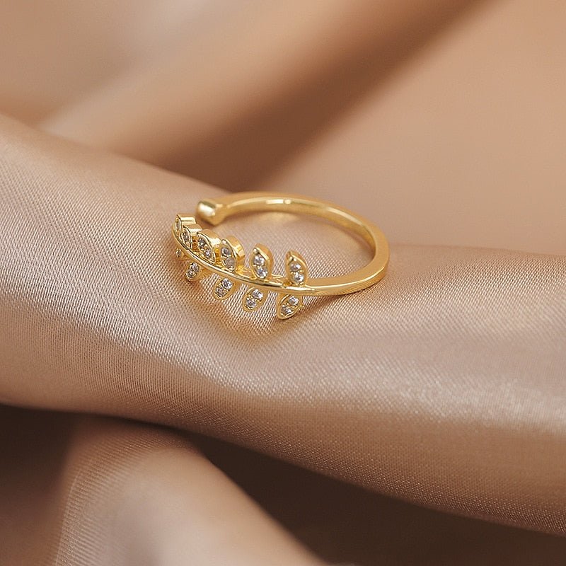 best LATS Luxury Gold Color Pearl Zircon Rings for Woman 2021 Vintage Sexy Open Ring Party Joint Ring Fashion Elegant Jewelry Gifts Jewelry & Watches shop online at M2K Trends for Jewelry Sets & More