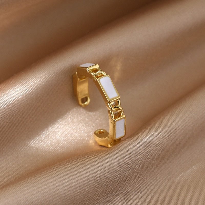 best LATS Luxury Gold Color Pearl Zircon Rings for Woman 2021 Vintage Sexy Open Ring Party Joint Ring Fashion Elegant Jewelry Gifts Jewelry & Watches shop online at M2K Trends for Jewelry Sets & More