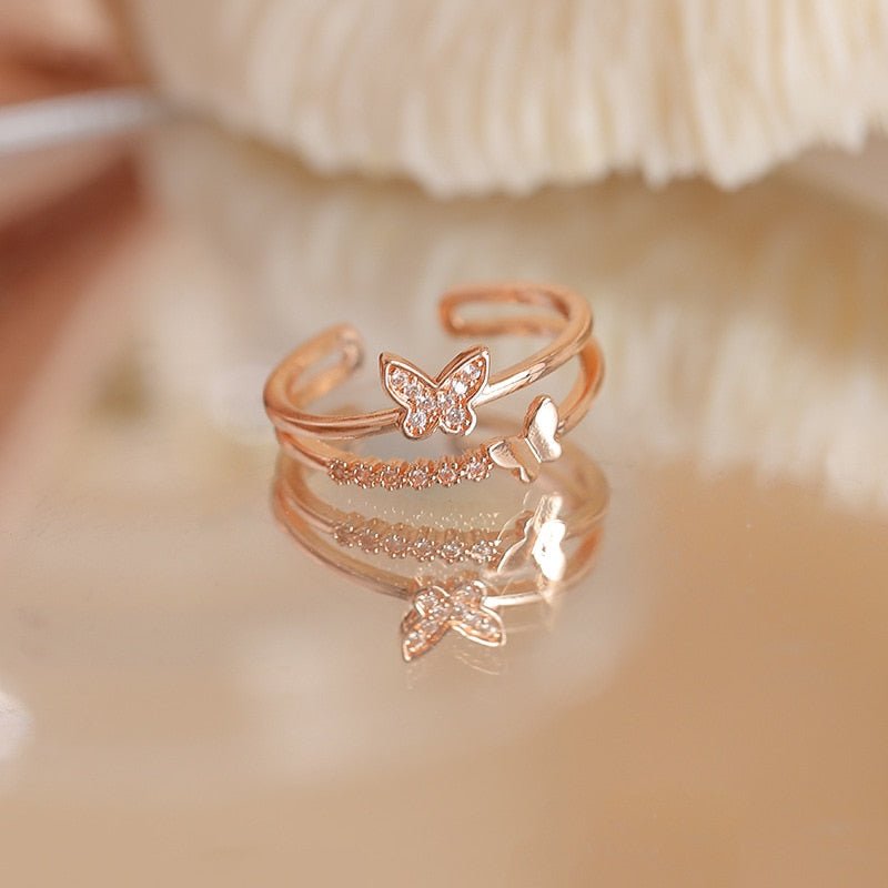 best LATS Luxury Gold Color Pearl Zircon Rings for Woman 2021 Vintage Sexy Open Ring Party Joint Ring Fashion Elegant Jewelry Gifts Jewelry & Watches shop online at M2K Trends for Jewelry Sets & More