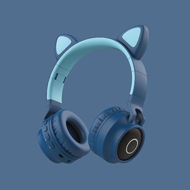 best LED Light Cat Ear Headphones Wireless Bluetooth 5.0 Headset Portable Foldable Kids Headphone With Microphone Best Gift 0 shop online at M2K Trends for Wireless