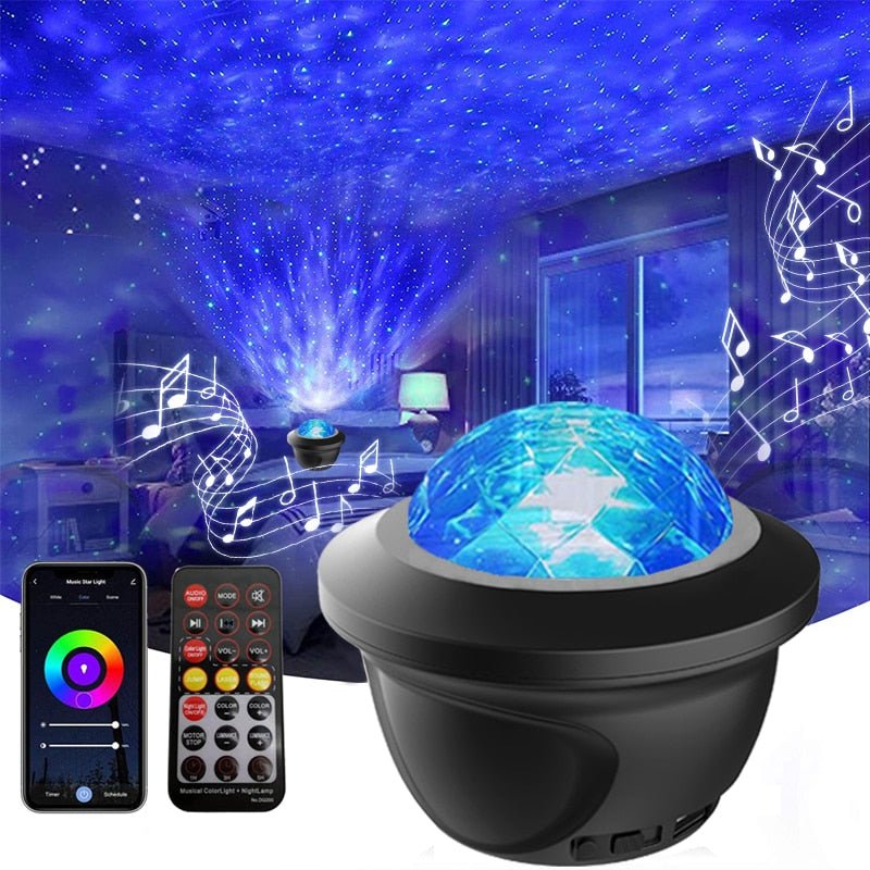 best LED Star Galaxy Projector Starry Sky Night Light Built-in Bluetooth-Speaker For Home Bedroom Decoration Kids Valentine's Daygift 0 shop online at M2K Trends for