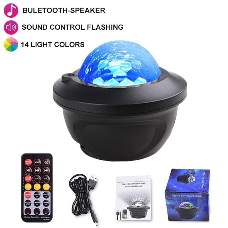 best LED Star Galaxy Projector Starry Sky Night Light Built-in Bluetooth-Speaker For Home Bedroom Decoration Kids Valentine's Daygift 0 shop online at M2K Trends for