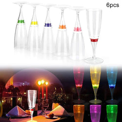 best LED Wine Glass Champagne Glass Water Liquid Activated Flash Light Glass Party Bar Christmas Vase New Year Decoration Lights shop online at M2K Trends for