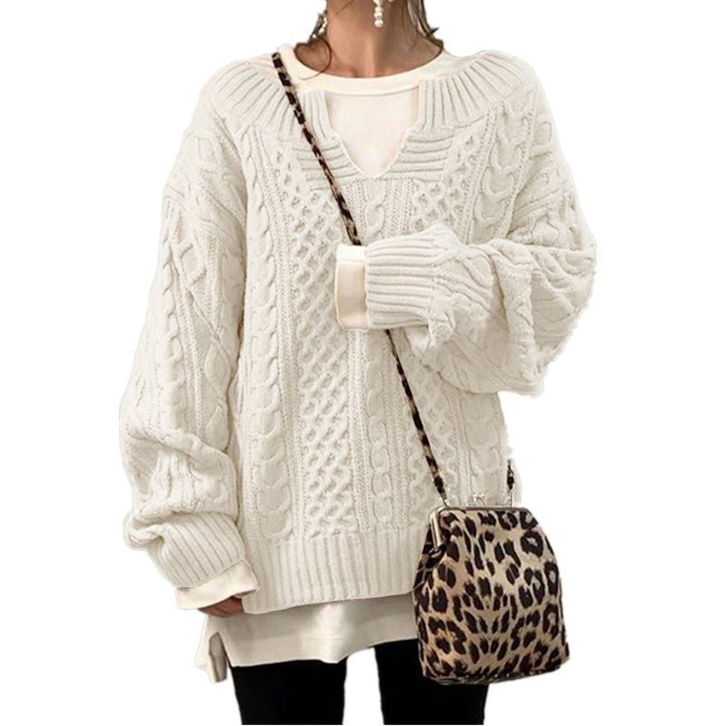 best Linen Pattern Sweater Casual Knit Sweater 0 shop online at M2K Trends for