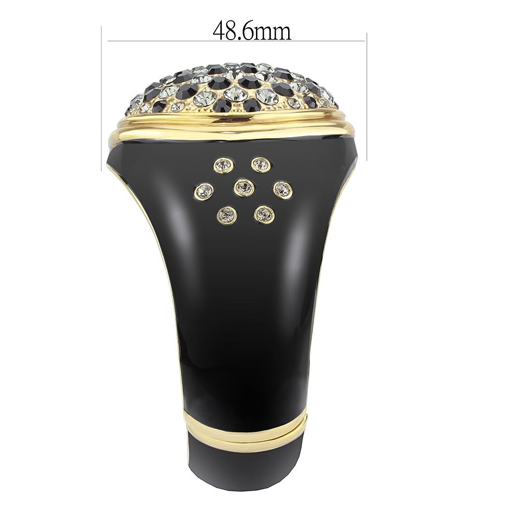 best LO4352 - Gold Brass Bangle with Top Grade Crystal in Multi Color Jewelry shop online at M2K Trends for 2534ol SearchTag