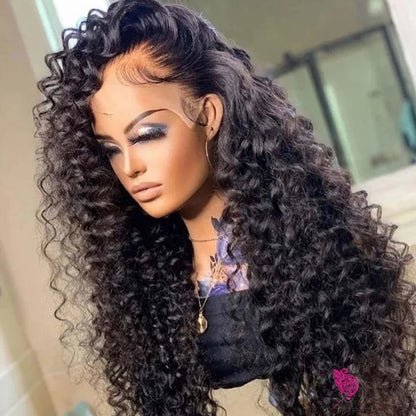 best Long Bouncy Curly Wigs For Women High Temperature Fiber Synthetic Lace Haircare shop online at M2K Trends for Lace Wigs