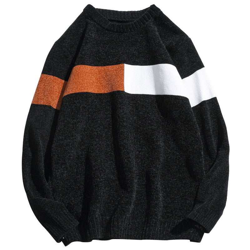 best Loose-colored pullover sweater handsome sweater 0 shop online at M2K Trends for