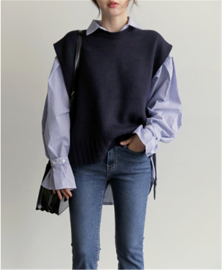 best Loose lace sweater vest sweater vest 0 shop online at M2K Trends for
