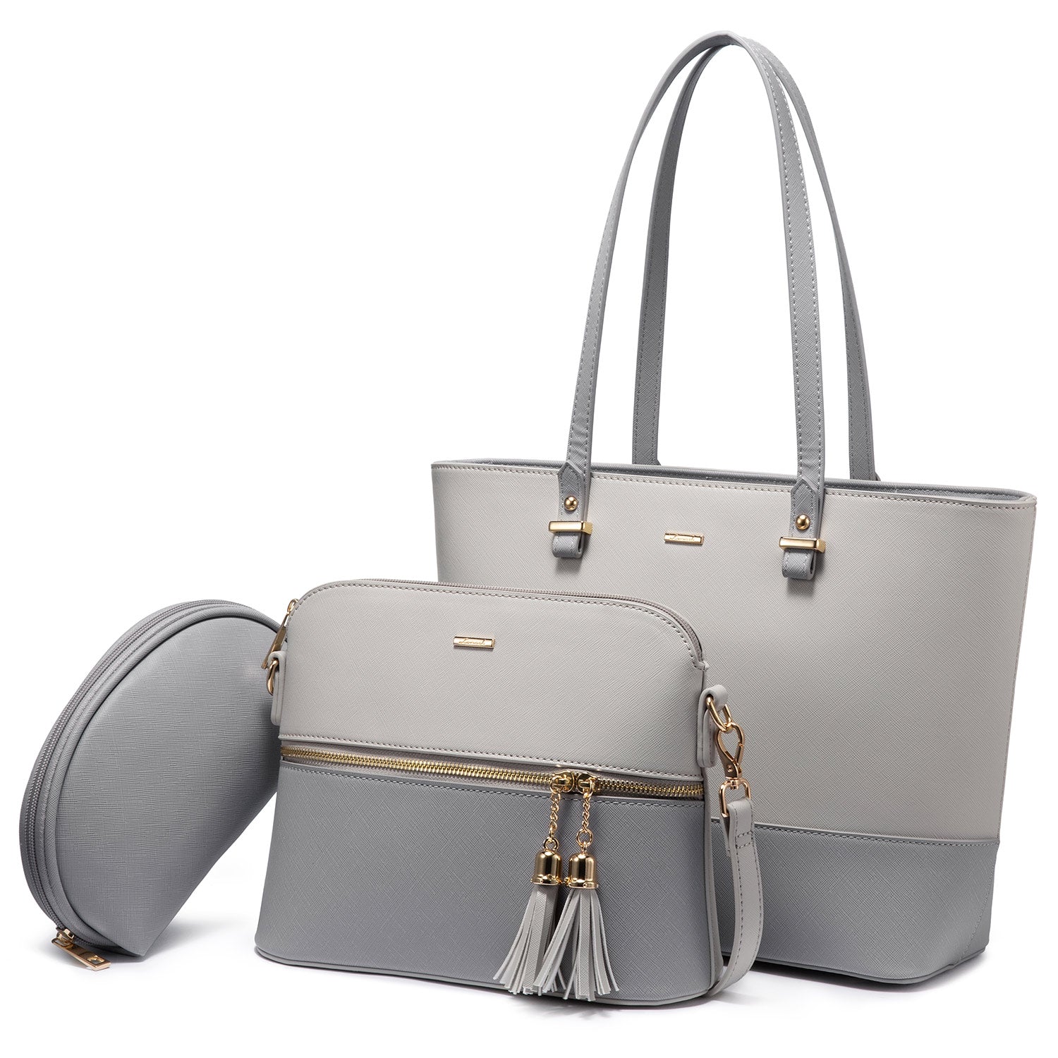 best LOVEVOOK 2022 Brand Designer PU Leather Ladies Shoulder Hand bag 3 pcs Luxury Purse and Handbags Set Large Cute Women Tote Bags shop online at M2K Trends for