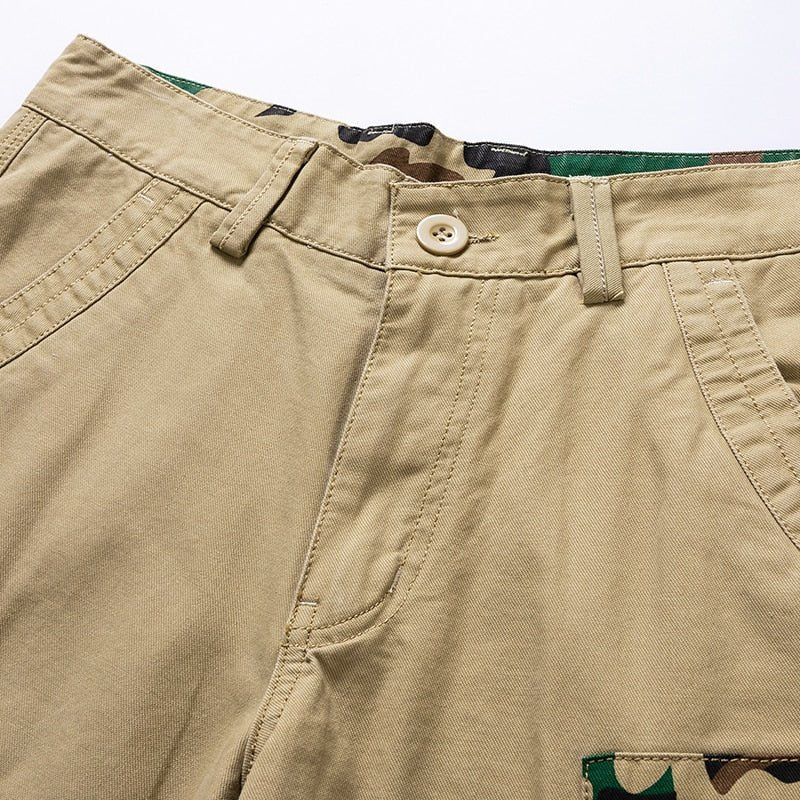 best Luulla Men 2021 Summer New Casual Vintage Classic Pockets Cargo Shorts Men Outwear Fashion Twill Cotton Camouflage Shorts Men 0 shop online at M2K Trends for