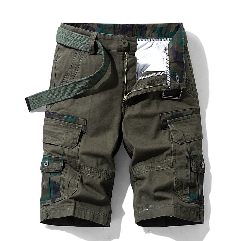 best Luulla Men 2021 Summer New Casual Vintage Classic Pockets Cargo Shorts Men Outwear Fashion Twill Cotton Camouflage Shorts Men 0 shop online at M2K Trends for
