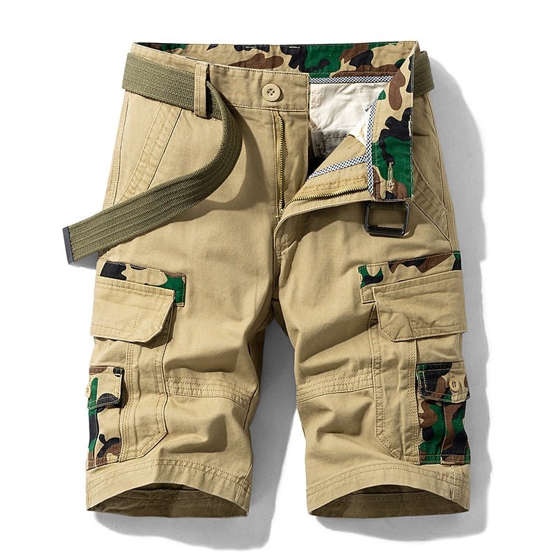 best Luulla Men 2021 Summer New Casual Vintage Classic Pockets Cargo Shorts Men Outwear Fashion Twill Cotton Camouflage Shorts Men 0 shop online at M2K Trends for