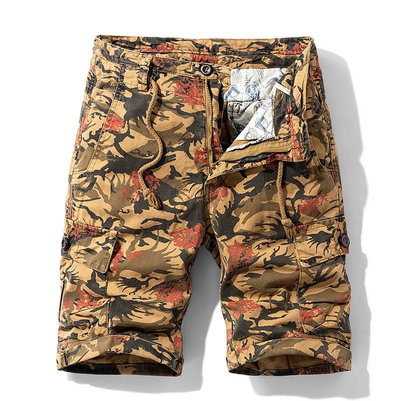 best Luulla Men 2021 Summer New Casual Vintage Classic Pockets Cargo Shorts Men Outwear Fashion Twill Cotton Camouflage Shorts Men 0 shop online at M2K Trends for