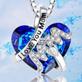 best Luxury Red Crystal Heart-shaped For Thanksgiving Necklace Mother's Day Gift Accessories shop online at M2K Trends for a bouquet of fresh flowers