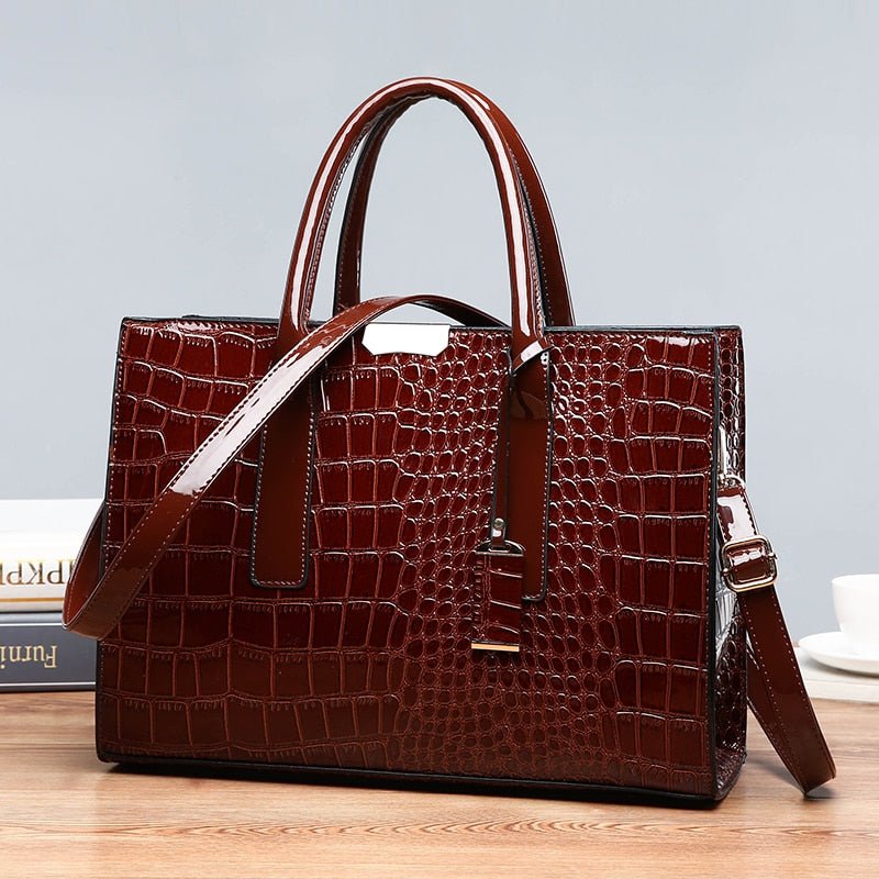 best Luxury Womens Bags Designer Crocodile Pattern Shoulder Bag PU Leather Brand Woman Crossbody Casual Handbag Women Tote Bags Sac 0 shop online at M2K Trends for