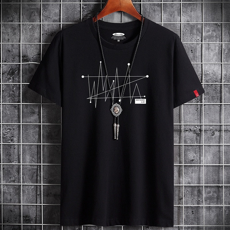 best Manga S-6XL Oversize Men Loose Tee Tops 100% Cotton Fashion Goth Print Men's Short Sleeve T-shirt Summer New Male Casual Tshirt 0 shop online at M2K Trends for