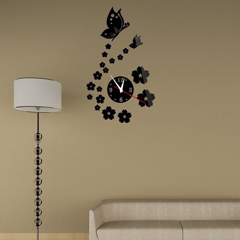 best Mechanical Movement Wall Butterfly Clock clock shop online at M2K Trends for clock