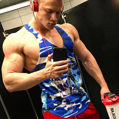 best Men Bodybuilding Tank Tops Camouflage Sleeveless Shirt Gym Fitness Workout Singlet Vest Undershirt Quick Dry Training Clothing 0 shop online at M2K Trends for