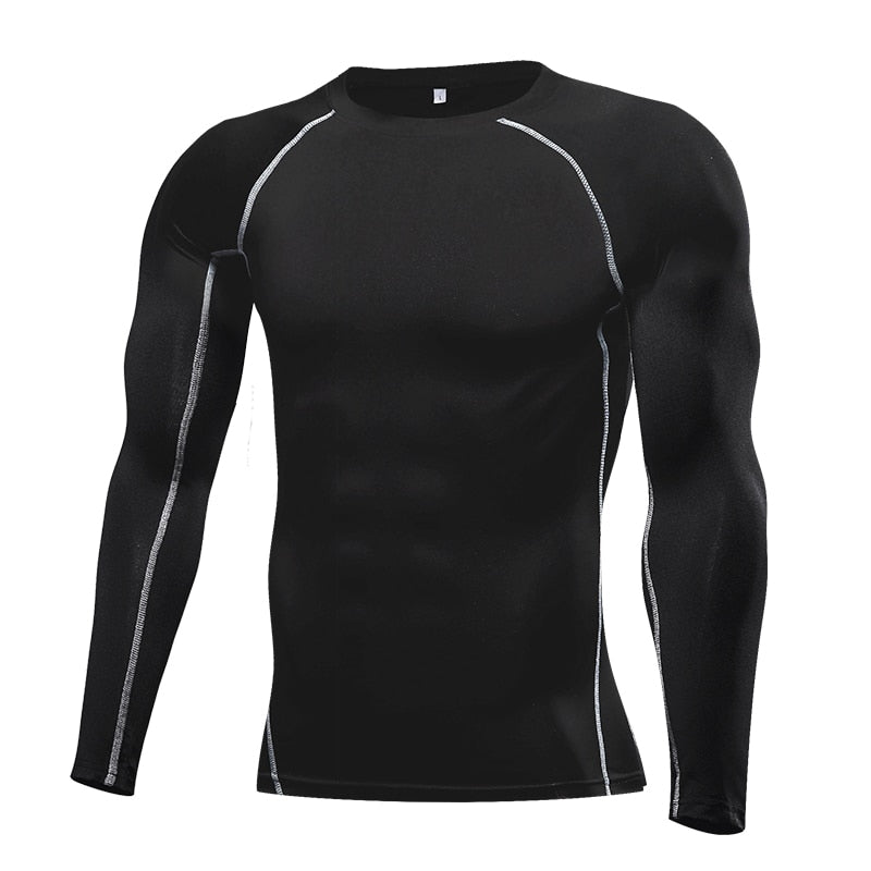 best Men Compression Running T Shirt Fitness Tight Long Sleeve Sport Tshirt Training Jogging Shirts Gym Sportswear Quick Dry Rashgard 0 shop online at M2K Trends for