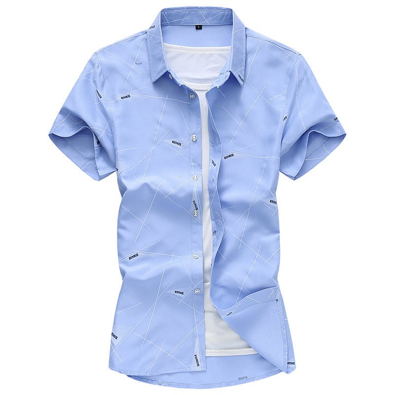 best Men Short Sleeve Cotton Flower Shirt Mens Dress Shirts 0 shop online at M2K Trends for