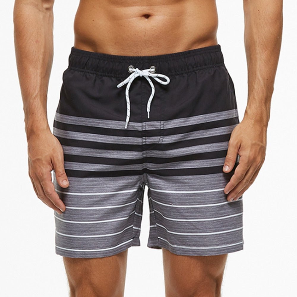 best Men&#39;s Shorts Casual Cotton Workout Short Pants Drawstring Beach Shorts With Pockets Swim Trunks Stripe Plus size Beach Shorts 0 shop online at M2K Trends for