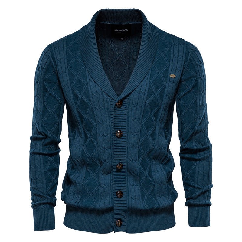 best Men's Cardigan Sweater Padded Sweater Trend 0 shop online at M2K Trends for